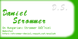 daniel strommer business card